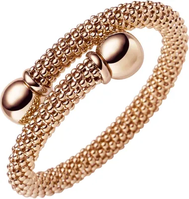 Produktbild von Himbeer Armspange Armband Armschmuck aus 585 Gold Rotgold, 8mm Schienenbreite