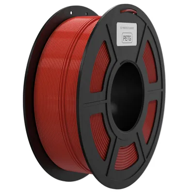 Produktbild von PETG-Filament, 1,75 mm, 3D-Drucker-Filament, 1 kg, hoehere Zaehigkeit, 3D-Druck-Filament, kompatibel mit den meisten FDM-3D-Druckern, Neptune 2/Neptune 3/Ender 3 und mehr, Massgenauigkeit +/- 0,02 mm šC Rot
