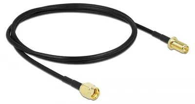 Obrázok produktu pre DeLOCK 90443, 1 m, LMR100, RP-SMA, RP-SMA, Čierna