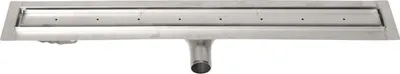 Produktbild von Gelco MANUS PIASTRA Bodenrinne aus Edelstahl mit Rost für Fliesen, L-950, DN50