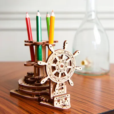 Image de Maquette 3D en bois - Porte stylos