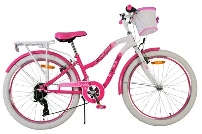 Immagine prodotto di Volare Lovely bici per bambini - Ragazze - 24 pollici - Rosa - 7 velocità