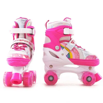 Produktbild von Rollschuhe Verstellbar Inliner Leucht Inlineskates für Mädchen/Jungen mit Leuchtenden Rädern,für Mädchen/Jungen und Anfänger LB1-S