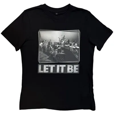 Immagine prodotto di The Beatles - let It Be Studio Maglietta grande da donna - nero
