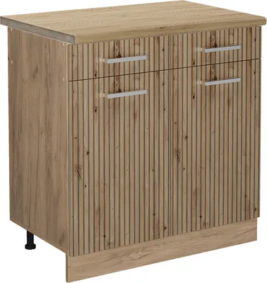 Image de Meuble cuisine Vicco R-Line Chêne Artisan 80cm , PT Chêne, Model 49125