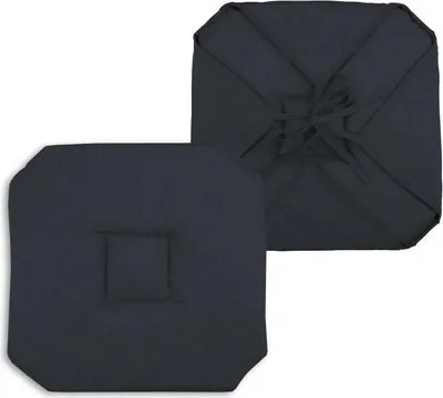 Produktbild von STOF | Sitzkissen - Stuhlkissen - BEA - 40x40 cm - Graphit - Komfortabel und stilvoll - Elegantes Design - 1 Stück
