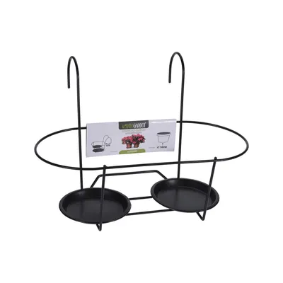 Immagine prodotto di Supporto per vasi ProGarden per 2 vasi, da appendere al balcone o alla terrazza
