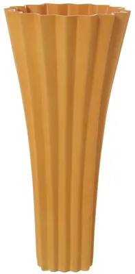 Keramik-Vase matt gelb 23,5x49 cm