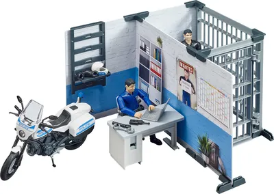 Produktbild von Komenda policji z figurkami i motocyklem