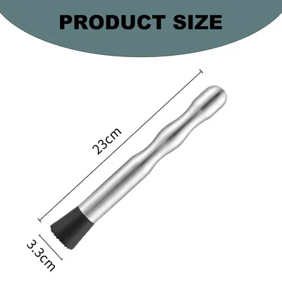 Produktbild von Robuster Cocktailmixer aus Edelstahl, Mixstab, Eisstielzerkleinerer und Saftstampfer