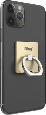 Produktbild von iRing Handyringhalterung finger - Handyring Abnehmbar - 360-Grad-Drehung - 180-Grad-Neigungsfunktion - Champagner Gold