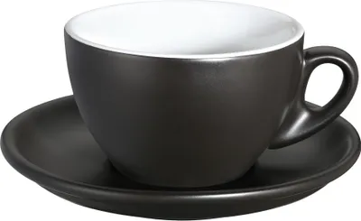 Image de Cilio Tasse à cappuccino ROMA, noir, mat