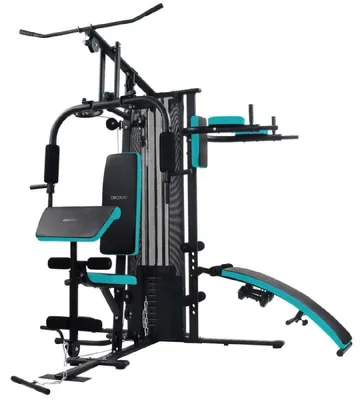 Obrázok produktu pre Cecotec Drumfit HomeGym 2000 Double Multiestación, 150 kg, 65 kg, Biceps, Hrudník, Forearms, Ramená, Triceps, Čierna, 2110 mm, 1930 mm