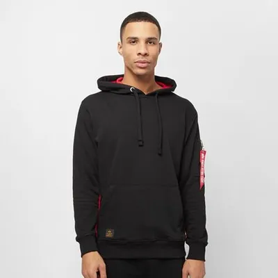 Productafbeelding van Herenhoodie Alpha Industries RBF Inlay, kleur zwart - maat 2XL