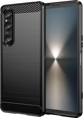 Obrázok produktu pre Techsuit Carbon Silicone Back Cover Hlle pre Sony Xperia 1 VI - Čierna