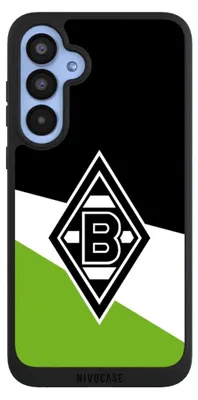 Produktbild von NIVOCASE Handyhülle für Samsung Galaxy A55 5G Hülle NIVOpure Case Schwarz Borussia Mönchengladbach Gladbach Offizielles Lizenzprodukt