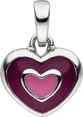 Produktbild von JOBO Kinder Anhänger Herz 925 Sterling Silber Herzanhänger Kinderanhänger