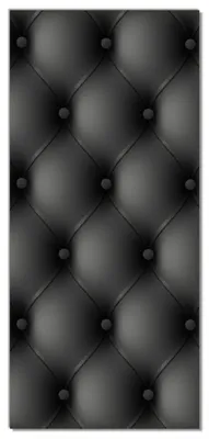 Produktbild von Wallario selbstklebende Türtapete 93 x 205 cm - Schwarze Ledertür - Abwischbar, rückstandsfrei zu entfernen