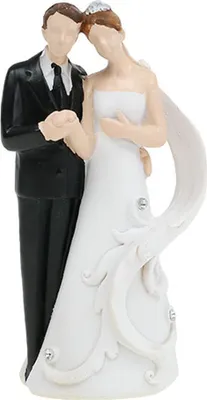 Produktbild von Elegante Hochzeitsdekoration Brautpaar Figur