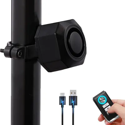 Produktbild von Fahrradalarm mit Fernbedienung - 110 dB - Wiederaufladbar