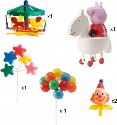 Produktbild von PEPPA PIG Tortendeko Geburtstag 6 Stk.