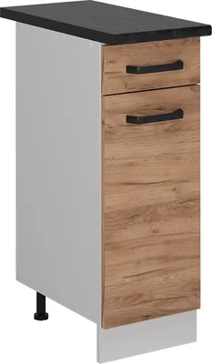Immagine prodotto di Mobiletto base per cucina Vicco R-Line Rovere dorato 30 cm PL Antracite, Model 52261