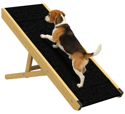 Produktbild von PawHut Hunderampe Klappbar, Höhenverstellbar Haustierrampe, 83,5 x 35 x 47,5 cm