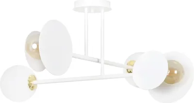 Zdjęcie produktu dla LAMPA SUFITOWA Emibig 4xE27 60W MINERVA 4 WHITE 613/4