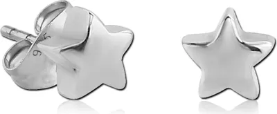 Produktbild von viva-adorno 1 Paar Damen Ohrringe Mädchen Ohrstecker 925 Silber Sterne Z533.D8