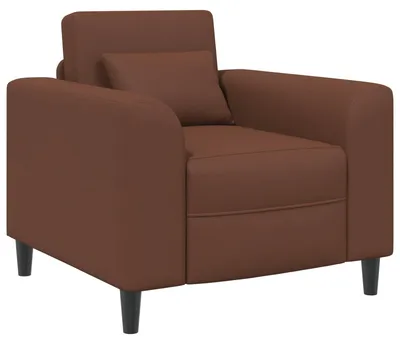 Image de vidaXL Fauteuil marron similicuir