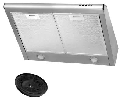 Produktbild von Dunstabzugshaube Abzugshaube Unterbauhaube Abluft Umluft 60 cm Aktivkohlefilter