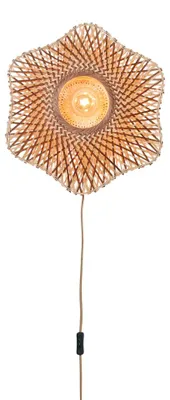 Produktbild von GOOD&MOJO Wandlampe Madura Bambus ø44x12cm S