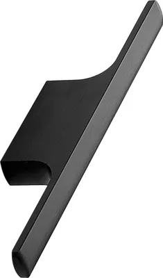 Produktbild von Furnipart Möbelgriff Tau LA32, Griff für Küchenschränke - Schrankgriff für Küchenfronten - Aluminium schwarz matt gebürstet