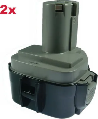 Produktbild von 2x Trade-Shop Ni-MH Akku 12V / 3000mAh für Makita 1250 PA12 192536-4 193059-5 193100-4 193969-6 193983-2 193981-6 638347-8 638347-8-2 4013DZ