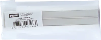 Produktbild von Milan Set Mit 5 Ersatzradiergummis Für Den Tri Jet Automatischen Radiergummihalter Durchsichtig  Durchsichtig One Size