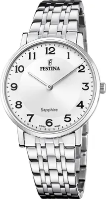 Produktbild von Festina Herrenuhr Swiss Made Armbanduhr Edelstahl silber UF20045/1
