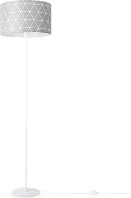 Produktbild von Stehlampe Wohnzimmer Modern E27 Leselampe Stehleuchte Stativ Retro Lampenschirm