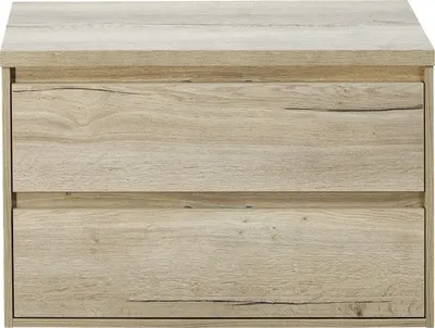 Obrázek produktu pro Koupelnová skříňka pod umyvadlo Porto 90 cm s umyvadlovou deskou dub přírodní
