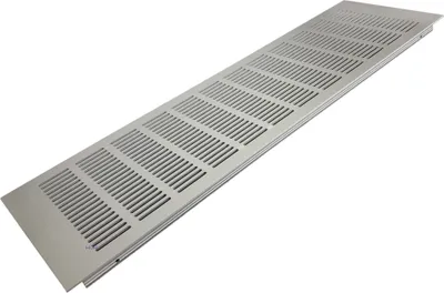 Produktbild von Lüftungsgitter LG-5015 AA - Alu F1 500 x 150 mm Stegblech Abluftgitter Türgitter
