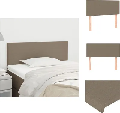Produktbild von vidaXL Kopfteil Taupe 80x5x78/88 cm Stoff -  Kopf- & Fußenden