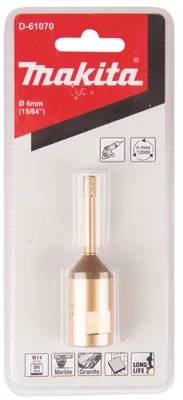 Immagine prodotto di Makita punta cava diamantata 6 mm M14 D-61070