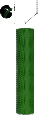 Obrázek produktu pro Šestihranný drát na kuřata, výška 1 m, odolný výběh pro zvířata, 1MX25M