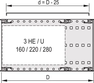 Productafbeelding van SCHROFF Afdekplaat EMC 63HP 235D, 2 stuks - Rack-accessoires (24560042)