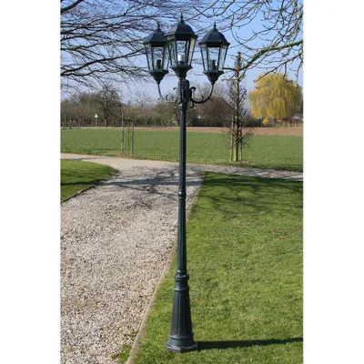Immagine prodotto di Vidaxl Garden Lant Brighton 3-Arms 230 cm dunkelgrün Schwarz