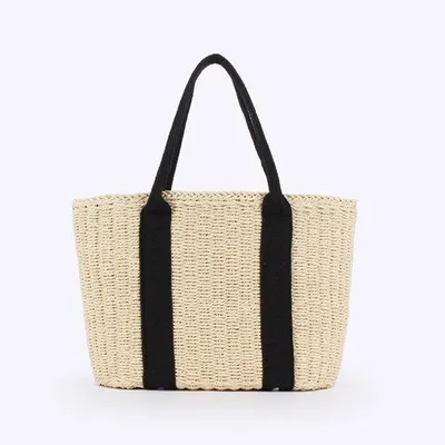 Immagine prodotto di Borsa da spiaggia da donna in tessuto, leggera e capiente, perfetta per la spiaggia