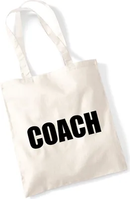Produktbild von Huuraa Jutebeutel Coach Training 10 Liter Natural Baumwolle Tasche Geschenkidee