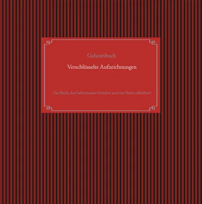 Produktbild von Selbstverschlüsselndes Geheimbuch zum Ausfüllen / Tagebuch / Notizen und Pläne / Familiengeschichte / Ahnenforschung