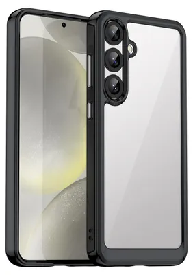 Produktbild von Für Samsung Galaxy S25 Plus 5G Colorful TPU Acryl Hybrid Schutz Hülle Schwarz