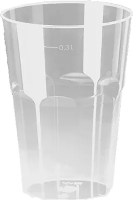 Produktbild von 450 Trinkglas 300 ml Polystyrol Einweg - Decoglas