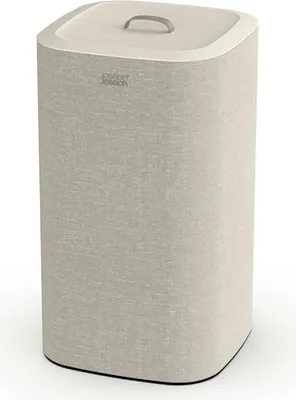 Immagine prodotto di Cesto per il bucato con divisori, 39,5 x 39,5 x 71 CM, 2 x 30 litri, plastica, beige - Joseph Joseph | Tota